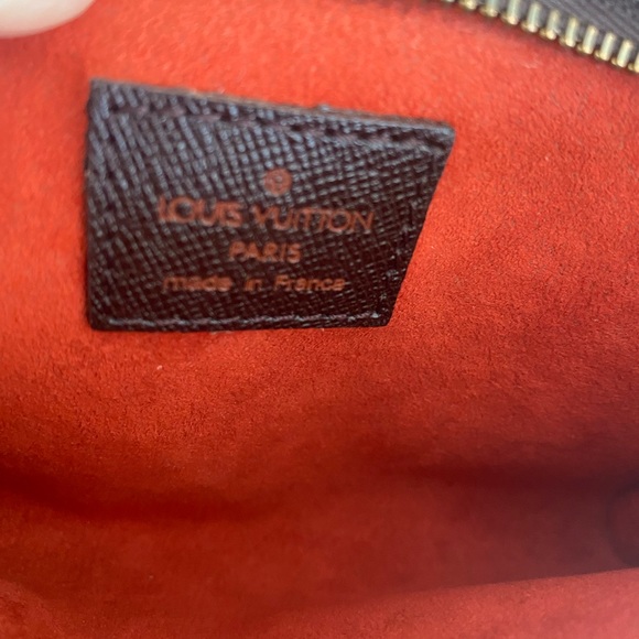 Louis Vuitton Damier Ebene Canvas Pochette with Crossbody Chain - Picture 8 of 12